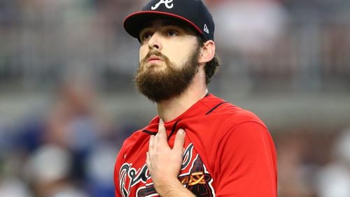 Braves pitcher Ian Anderson is 22-13 in the majors. AJC file photo.