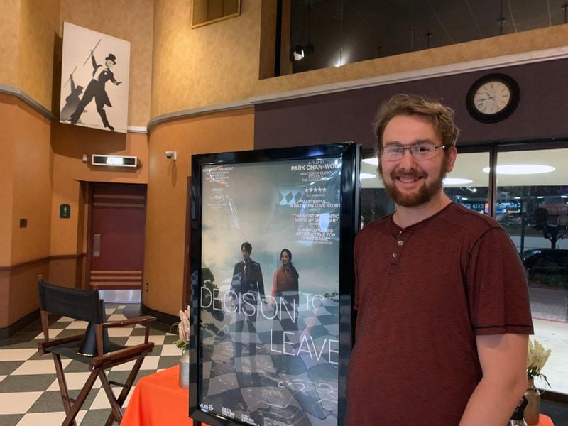 Logan Austin came to Tara Cinema on Wednesday, November 9, 2022 to bid the theater farewell after hearing the news of its pending closure November 10. RODNEY HO/rho@ajc.com