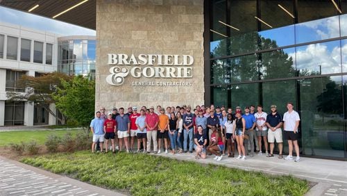 A Braves game outing enjoyed by Brasfield & Gorrie employees. Photo courtesy of Brasfield & Gorrie