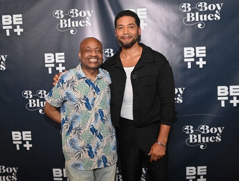 "B-Boy Blues" author James Earl Hardy and director Jussie Smollett at the premiere at SilverSpot Cinemas.
Courtesy of Prince Williams/ATL Pics