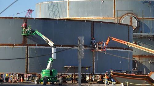 Plant Vogtle construction. (2015 AJC File Photo)