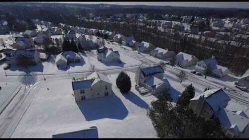 <p>Snow in Jonesboro on Jan. 17, 2018</p> <p>Cobb Parkway snow</p>