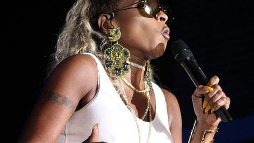Mary J. Blige performed a sold-out show at Wolf Creek Amphitheater on Aug. 8. 2017. Photo: Melissa Ruggieri/AJC
