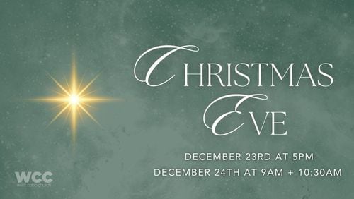 Among the Christmas events scheduled in Cobb are Christmas Eve services at 5 p.m. Dec. 23 and 9 a.m. and 10:30 a.m. Dec. 24 at West Cobb Church, 1309 Friendship Church Road, Powder Springs. (Courtesy of West Cobb Church)