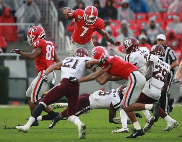 Photos: Bulldogs tested by Aggies in the rain in Athens