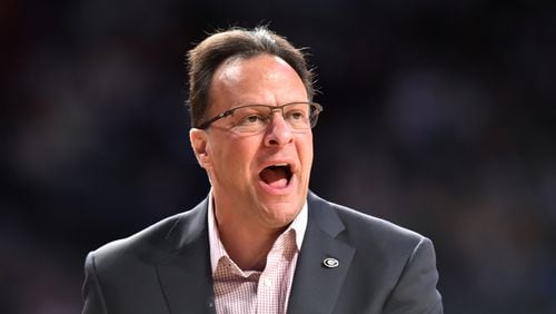 Georgia head coach Tom Crean. File photo by HYOSUB SHIN / HSHIN@AJC.COM