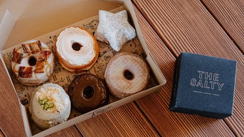 A variety of doughnuts from The Salty, opening its first metro Atlanta location in May 2023. / Courtesy of The Salty