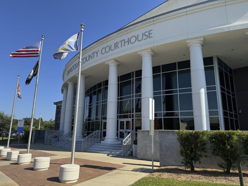 The Okaloosa County Courthouse is seen Friday, Aug. 23, 2024, in Crestview, Fla. (AP Photo/Kate Payne)