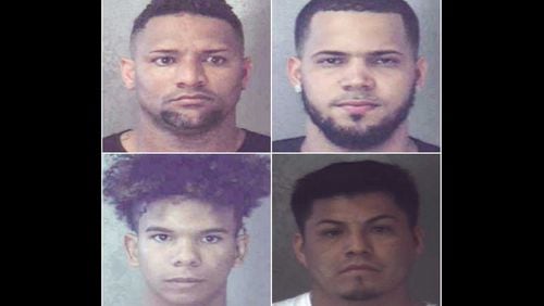 Clockwise from top left, Carlos Benitez Montserrate, Hector Diaz-Sanchez, Henri Fernandez and Uriel Alavez Ramirez