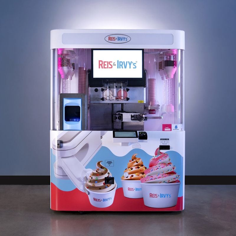 Reis & Irvy’s frozen yogurt dispensing machines have been installed at Georgia State University and Piedmont Henry Hospital in Stockbridge. Many more locations in greater Atlanta are planned in the coming months. CONTRIBUTED BY REIS & IRVY’S.
