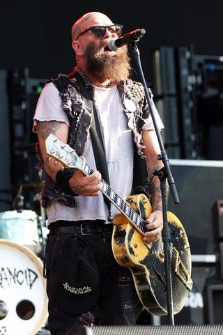 -- Rancid
Green Day brought their Saviors Tour to Truist Park on Wednesday, August 28, 2024. Opening acts were Smashing Pumpkins, Rancid, The Linda Lindas and Paradox.. 
Robb Cohen for the Atlanta Journal-Constitution