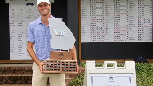 Kyle Mueller of Athens led wire-to-wire to win the 73rd Georgia Open championship on Aug. 4, 2024, in Valdosta.