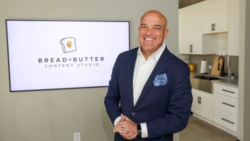 In addition to working on the air for The Front Row at the 92.9 and hosting "Atlanta Eats" TV show, Steak Shapiro is founder of Bread n Butter Content Studio at The Works. (Jason Getz / jason.getz@ajc.com)