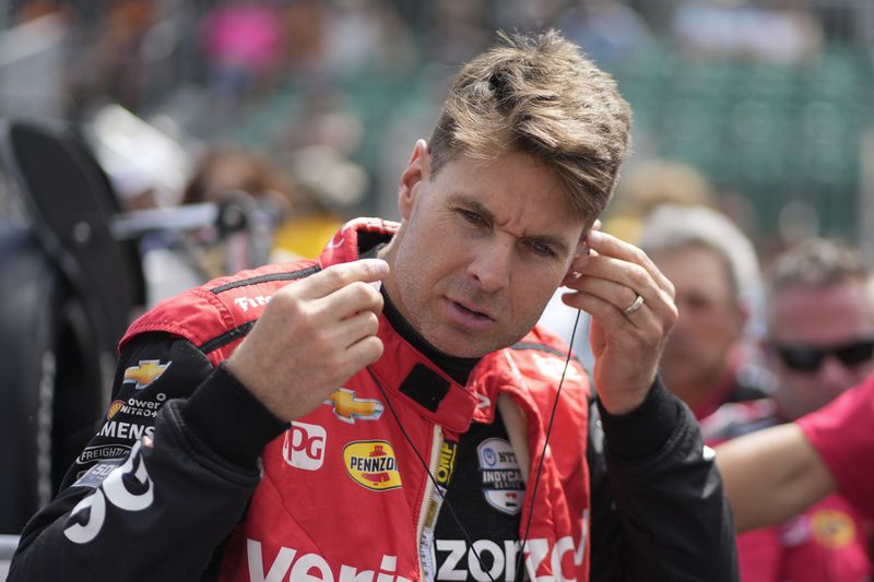 FILE - Will Power, of Australia, prepares to drive during qualifications for the Indianapolis 500 auto race at Indianapolis Motor Speedway, Saturday, May 18, 2024, in Indianapolis. (AP Photo/Darron Cummings, File)