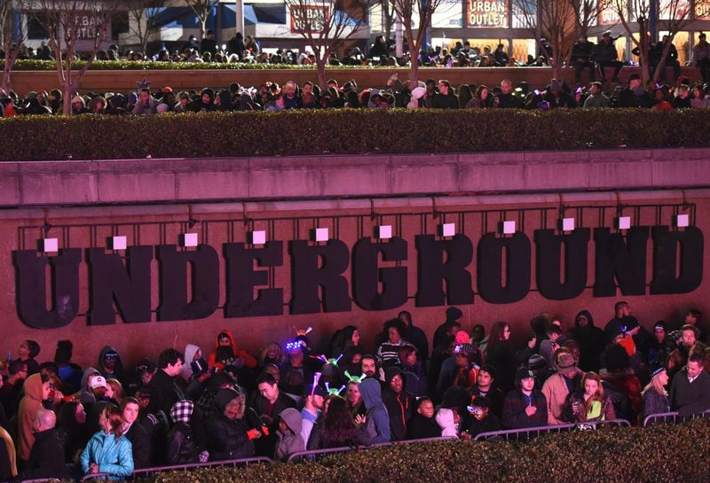 The money-losing mall at Underground Atlanta gets its moment in the spotlight each year during New Year’s Eve. This year that Dec. 31 celebration will move to a new spot. HYOSUB SHIN / HSHIN@AJC.COM