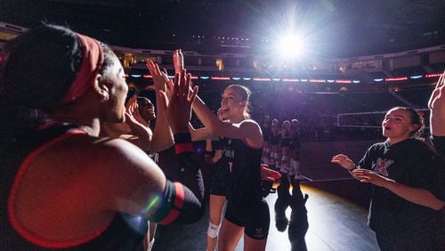 The Atlanta Vibe before a recent match.