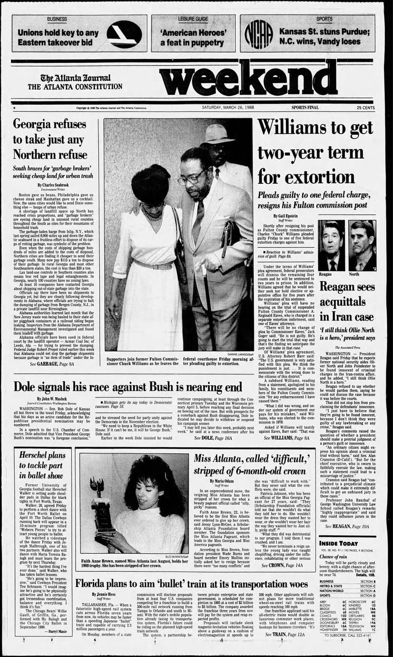 The Atlanta paper on March 26, 1988.