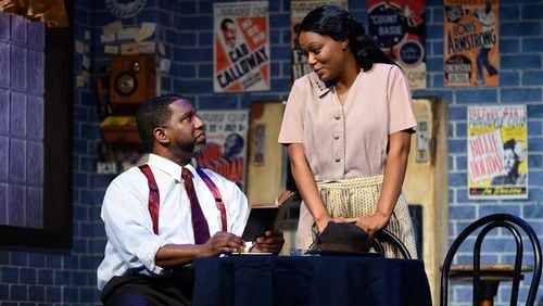 True Colors Theatre’s drama “Paradise Blue” co-stars Keith Arthur Bolden and Cynthia D. Barker. CONTRIBUTED BY GREG MOONEY