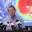 Gov. Brian Kemp briefed the press at the Georgia Emergency Management Agency on Thursday.