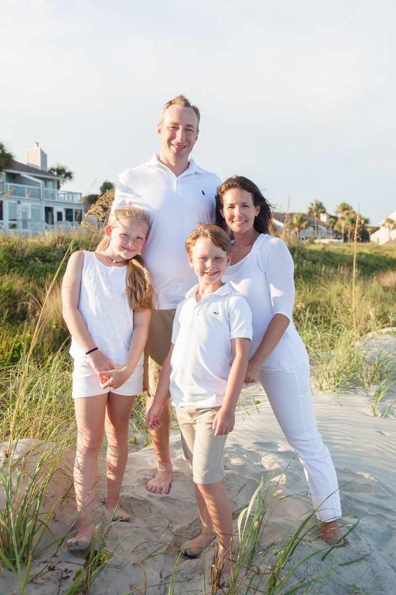 The Lipman family during a recent beach vacation: Avery (from left), Andy, Ethan and Andrea.