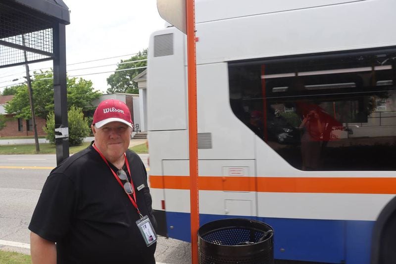 Kenneth Baker commutes using METRA’s Route 5 bus. He has an unlimited swipe card, which costs $53 for an adult or $26.50 for a person with a disability or a senior. (Photo Courtesy of Kala Hunter)