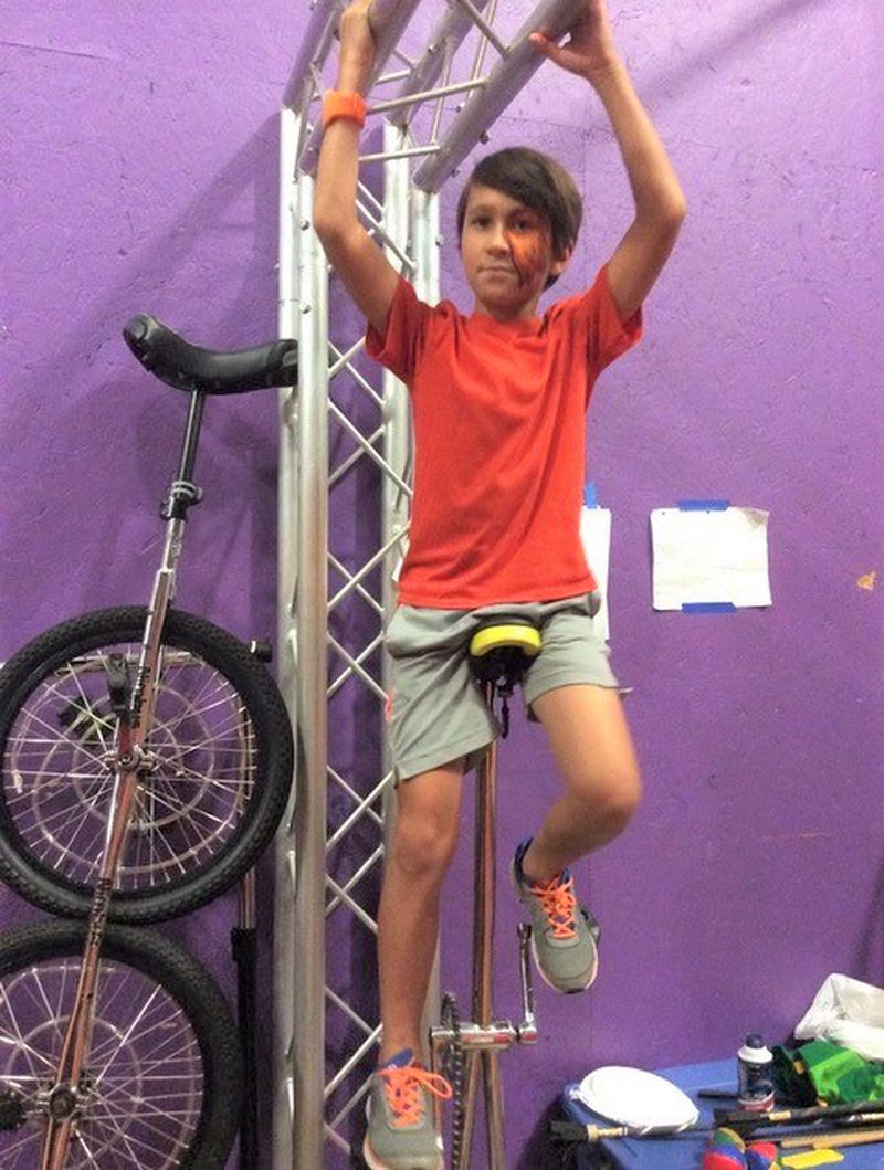 Daniel Ratner is now 14 and enjoys cycling. Courtesy of Marni Ratner
