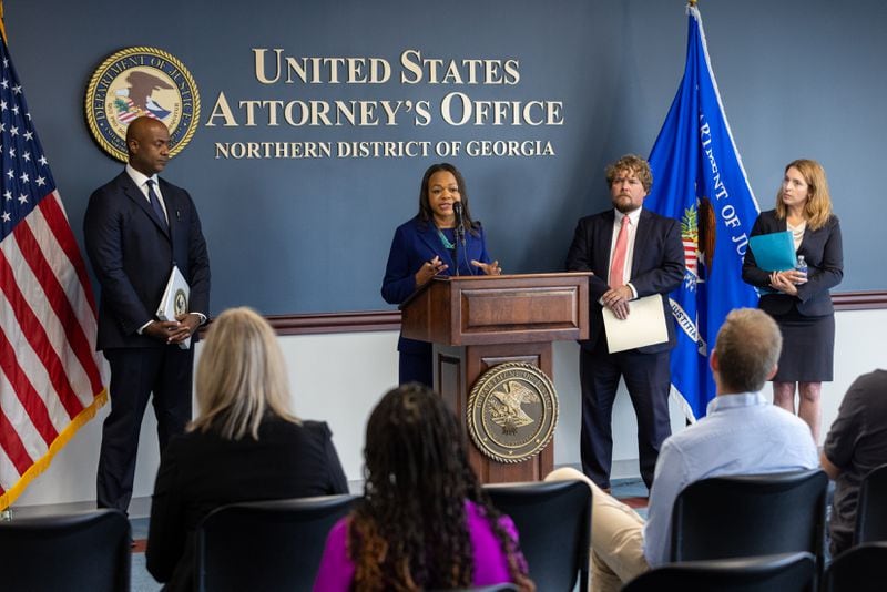 Assistant Attorney General Kristen Clarke of the Justice Department’s Civil Rights Division said that the DOJ's findings on Georgia's prisons were among the worst the agency has ever uncovered. She promised to work “urgently” and “swiftly” to bring about reform. (Arvin Temkar / AJC)