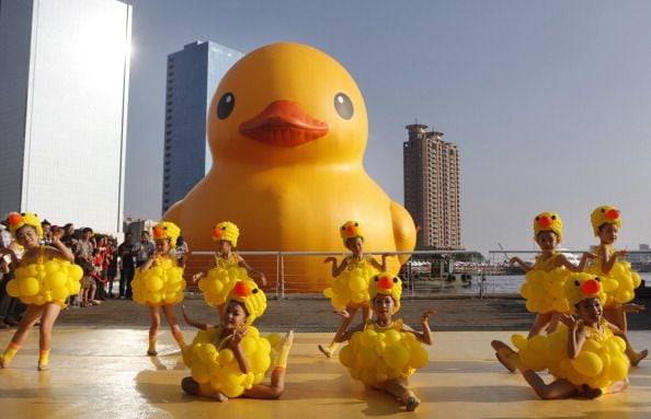 A Decade Later, The Giant Inflatable Rubber Duck Graces the City