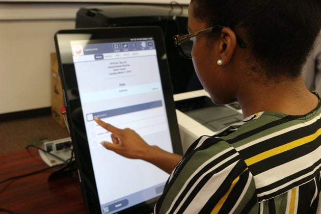 The DeKalb County Republican Party has filed a lawsuit that says Georgia's voting system is not secure. State officials say it is. Photo credit: Georgia Secretary of State