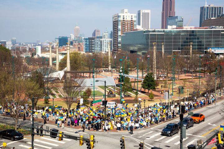 Stand with Ukraine Rally in Atlanta 

