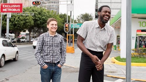 Dmitri Gaskin (left) and Anthony Russell (right) are members of the Jewish musical group Tsvey Brider. The pair will perform at a concert in Roswell.