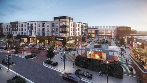 Rendering of Medley, a mixed-use development planned for Johns Creek. / Courtesy of Toro Development Company