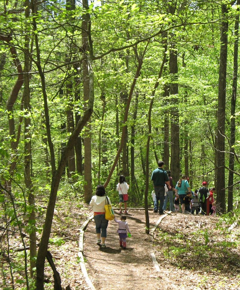 People of all ages enjoy hiking the three miles of trails through the 46 acres at Autrey Mill Nature Preserve at Johns Creek. 
(Courtesy of Autrey Mill Nature Preserve)
