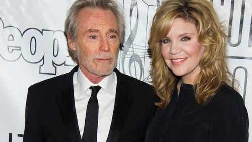 FILE - Inductee JD Souther and Alison Krauss attend the Songwriters Hall of Fame 44th annual induction and awards gala on Thursday, June 13, 2013 in New York. (Photo by Charles Sykes/Invision/AP, File)