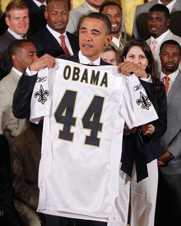 Super Bowl champs at the White House