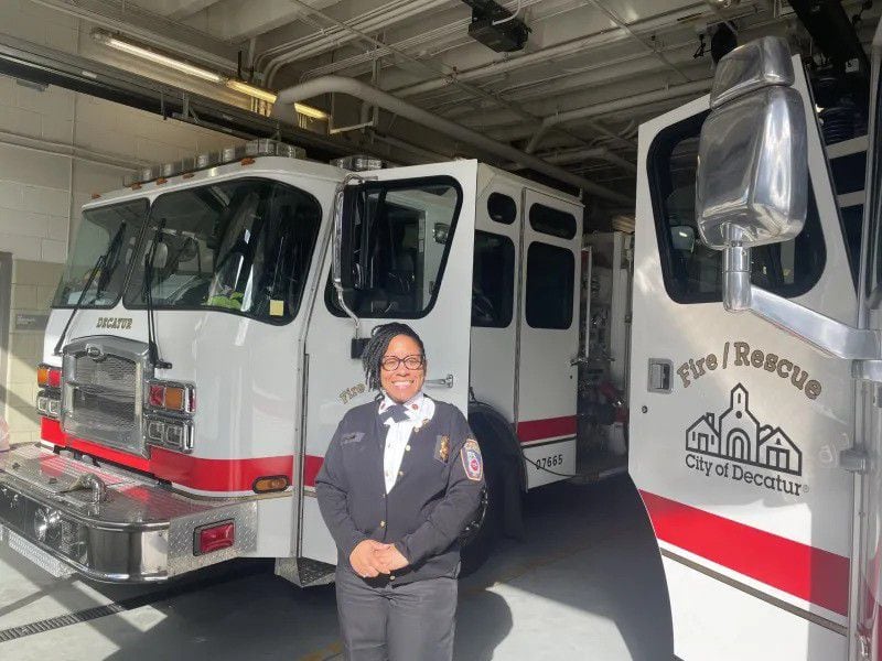 Under Chief Toni Washington, the Decatur Fire Department became the first in the country with an all-female command. (Photo Courtesy of Madeline Thigpen/Capital B)