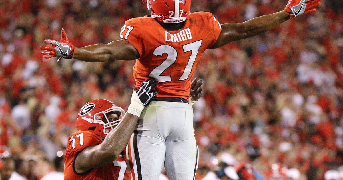Nick Chubb, good on his word, is taking care of unfinished business