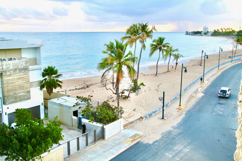 Playa Ocean Park is where the locals go to the beach in San Juan, Puerto Rico. (Suzanne Van Atten for The Atlanta Journal-Constitution)