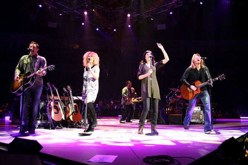 Country group Little Big Town formed in Nashville in 1998 and consists of Karen Fairchild, Kimberly Roads Schlapman, Jimi Westbrook, and Phillip Sweet. The quartet is known for its prominent use of vocal harmonies, with all four members alternating as lead singers.