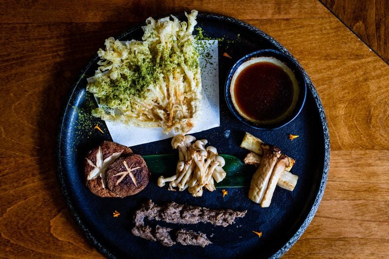 The kinoko platter at Chirori is a dream come true for mushroom lovers. CONTRIBUTED BY HENRI HOLLIS