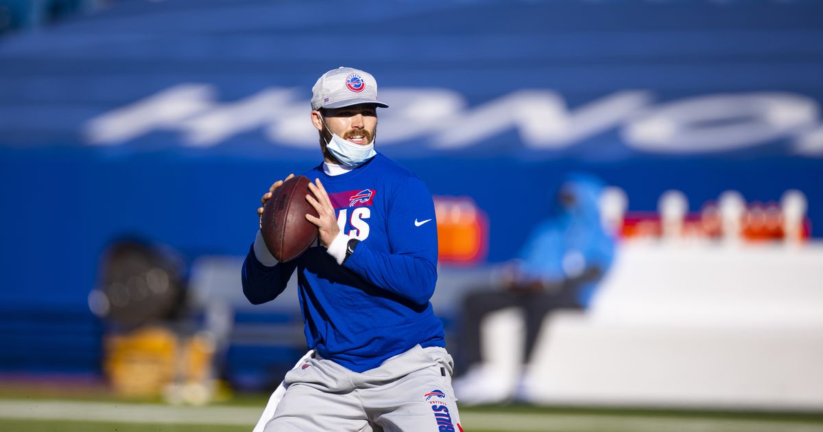 Jake Fromm enjoys an end zone moment, awaits word on Bills future