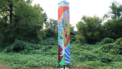 To attract Chimney Swift birds, a new Chimney Swift tower has been installed along the Noonday Creek Trail in Kennesaw by Georgia Audubon and the Town Center Community Alliance.