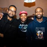 From left to right: Cxmmunity Media co-founders Warren Davis, Chris Peay and Ryan Johnson. (Olivia Bowdoin for the AJC).
