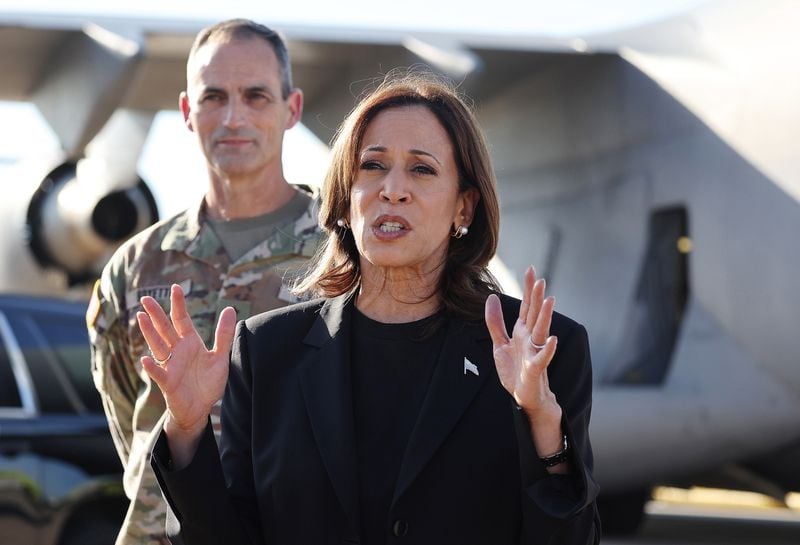 Vice President Kamala Harris, the Democratic presidential nominee, was in North Carolina over the weekend to speak about Hurricane Helene recovery efforts.