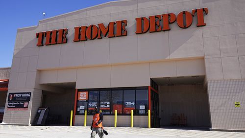 Home Depot reported earnings Tuesday: overall sales rose slightly in its fiscal second quarter, but same-store revenues were down for the seventh-consecutive quarter. The huge retailer said it continues to be squeezed by customers watching their spending due to prolonged high interest rates. (AP Photo/Nam Y. Huh, File)