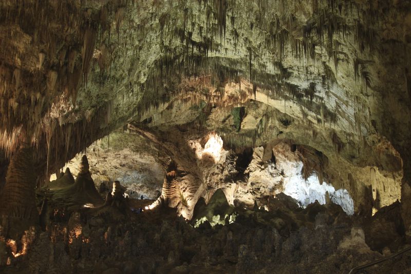 FILE - Hundreds of cave formations are shown decorating the Big Room at Carlsbad Caverns National Park near Carlsbad, N.M., Dec. 18, 2010. (AP Photo/Susan Montoya Bryan, File)