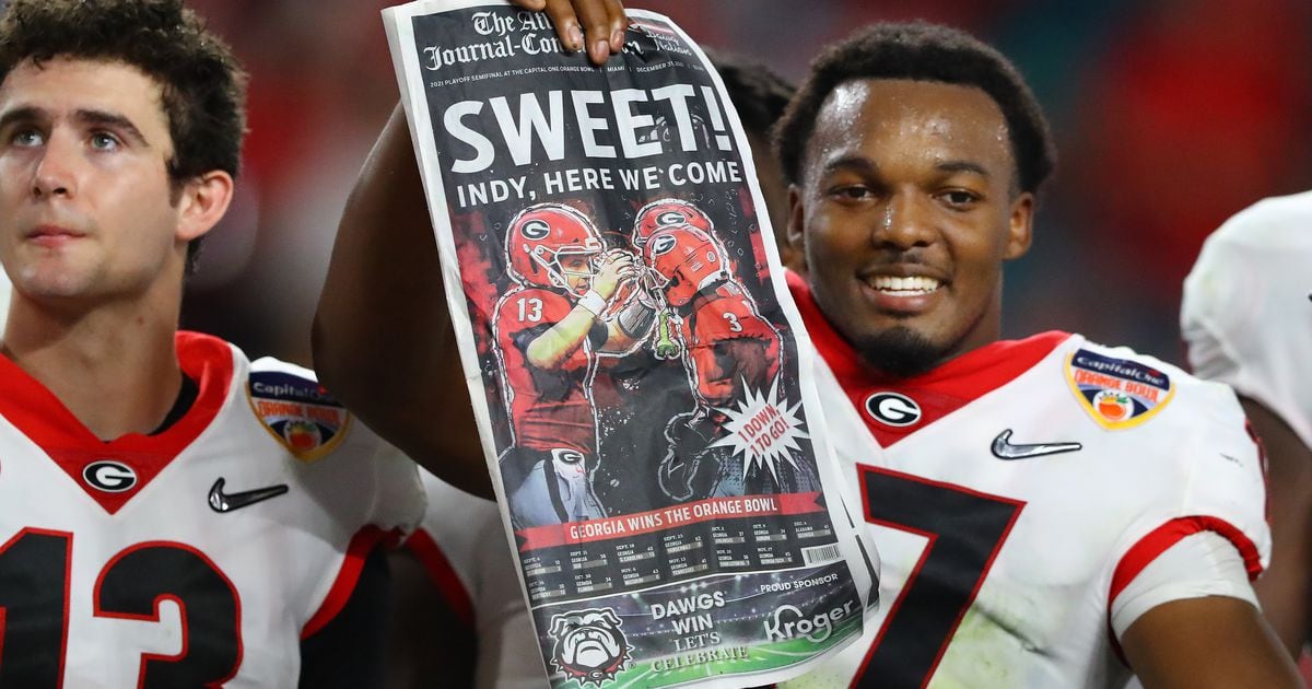 Where to find AJC pages and collectibles from the UGA game