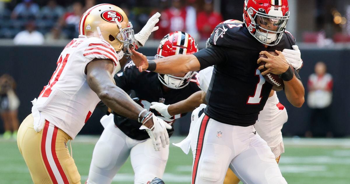 Atlanta Falcons QB Marcus Mariota Earns NFL Honor Following Standout Game  vs. San Francisco 49ers - Sports Illustrated Atlanta Falcons News, Analysis  and More