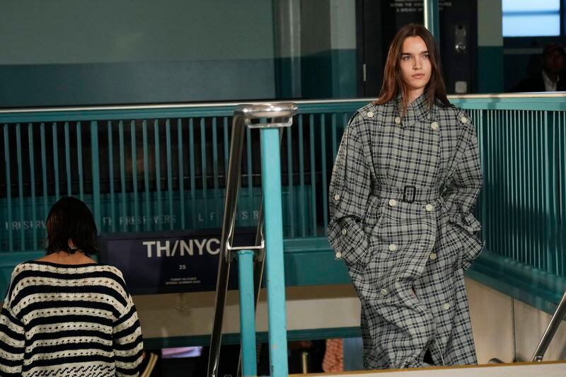 Models walk the runway during the Tommy Hilfiger Spring/Summer 2025 fashion show onboard a Staten Island Ferry as part of New York Fashion Week on Sunday, Sept. 8, 2024, in New York. (Photo by Charles Sykes/Invision/AP)