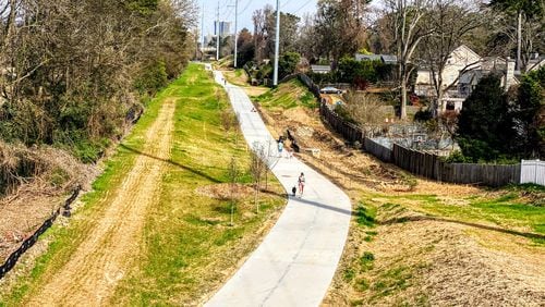 A federal judge ruled that homeowners in northeast Atlanta were illegally forced to give up parts of their backyards without compensation to make room for the Beltline. (photo courtesy Atlanta Beltline Inc.)